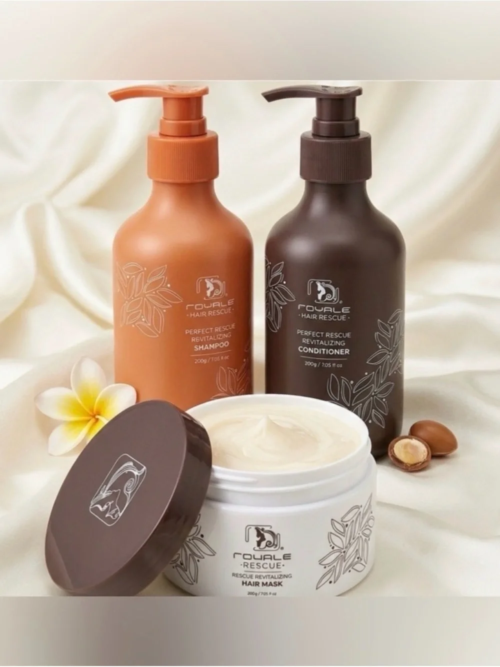 ❤️‍🔥Royale Rescue Revitalizing Shampoo, Conditioner, & Mask BUNDLE ~ Retail $300